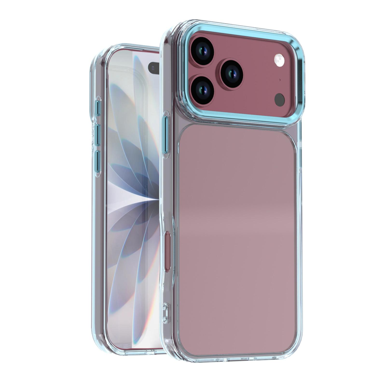 For iPhone 18 Pro Shine High Transparency Acrylic Phone Case(Blue) - Shopkiz.com