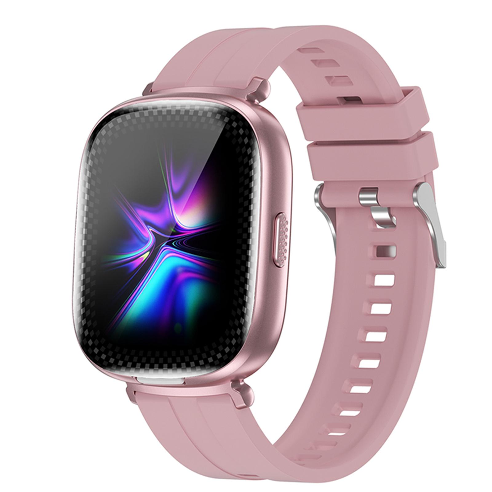 D22 2 in 1 TWS Headphones Smart Watch, Support AI Chat and Intelligent Translation, Specification:Silicone Strap(Pink) - Shopkiz.com