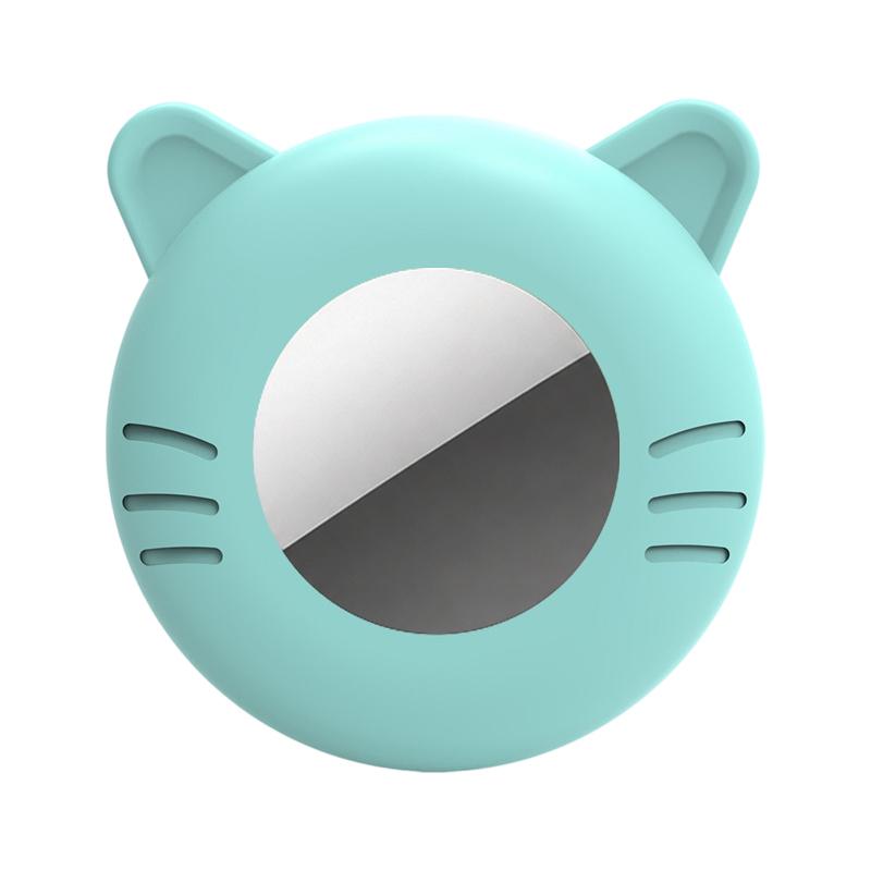 For AirTag 2nd / 1st Gen Cat Shape Pets Anti-lost Waterproof Protective Cover(Mint Green) - Shopkiz.com