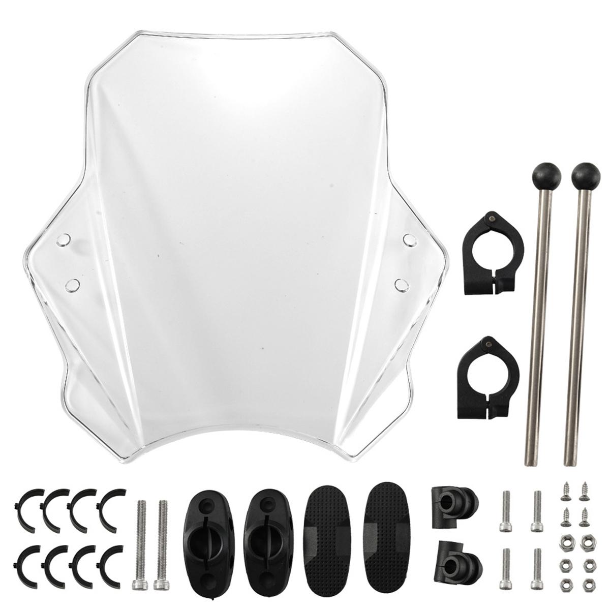 MO-WS015 Universal Motorcycle Modification Windshield(Transparent) - Shopkiz.com