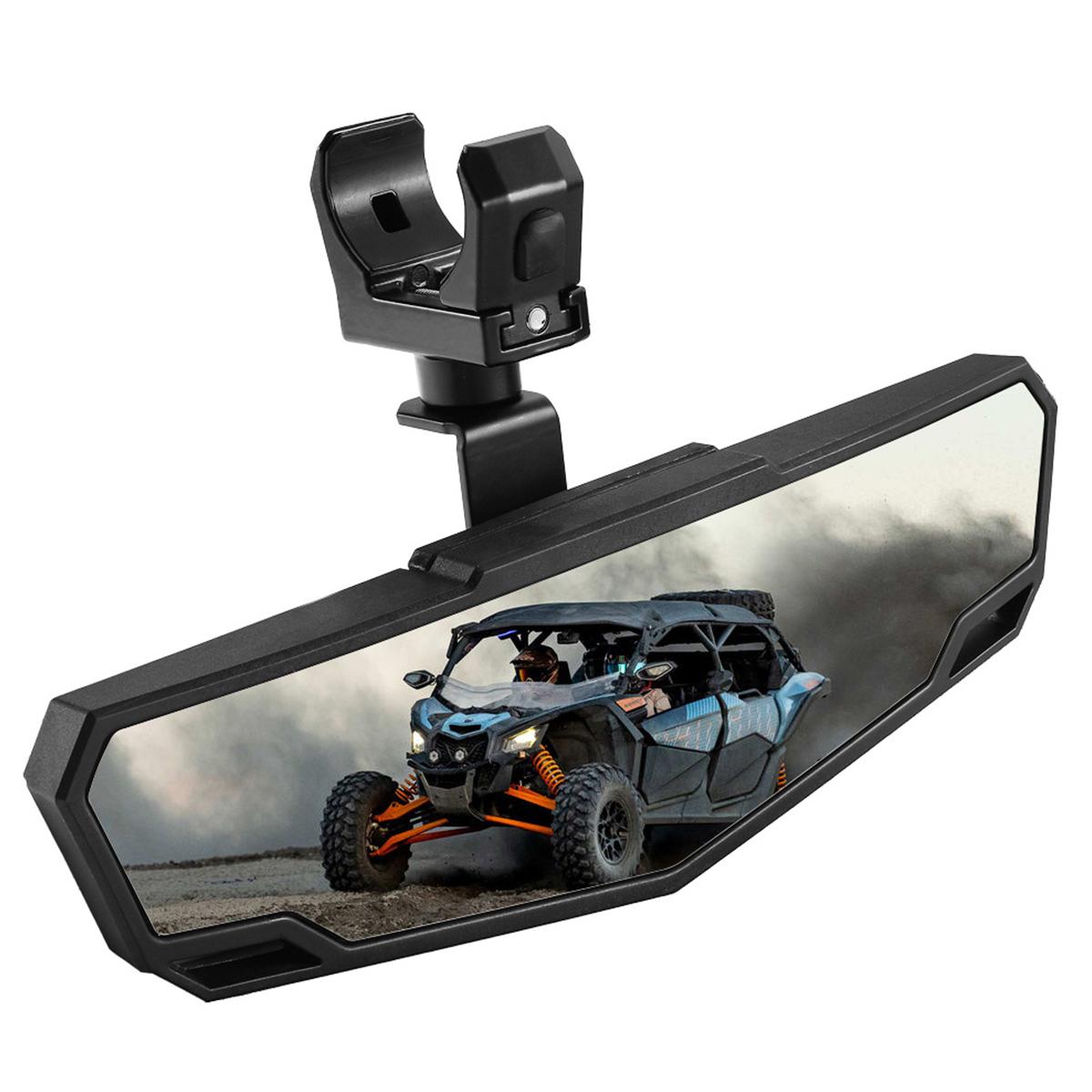 RM-002 Adjustable Center Rear View Mirror for ATV UTV, Fits 1.5-2 inch Roll Cage Clamp - Shopkiz.com