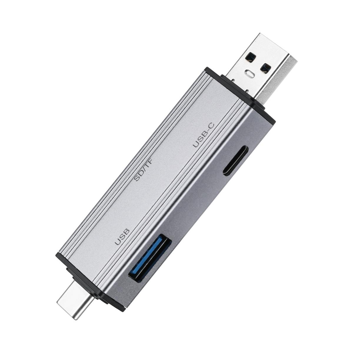 BYL-2607 Type-C / USB 4 in 2 High-Speed Card Reader - Shopkiz.com