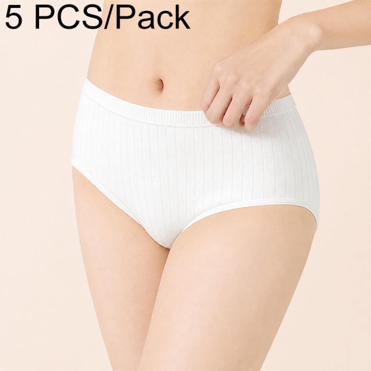 5 PCS/Pack Women Disposable Underwears Sterilized Cotton Crotch Briefs, Size:M(Upgraded Waistband) - Shopkiz.com