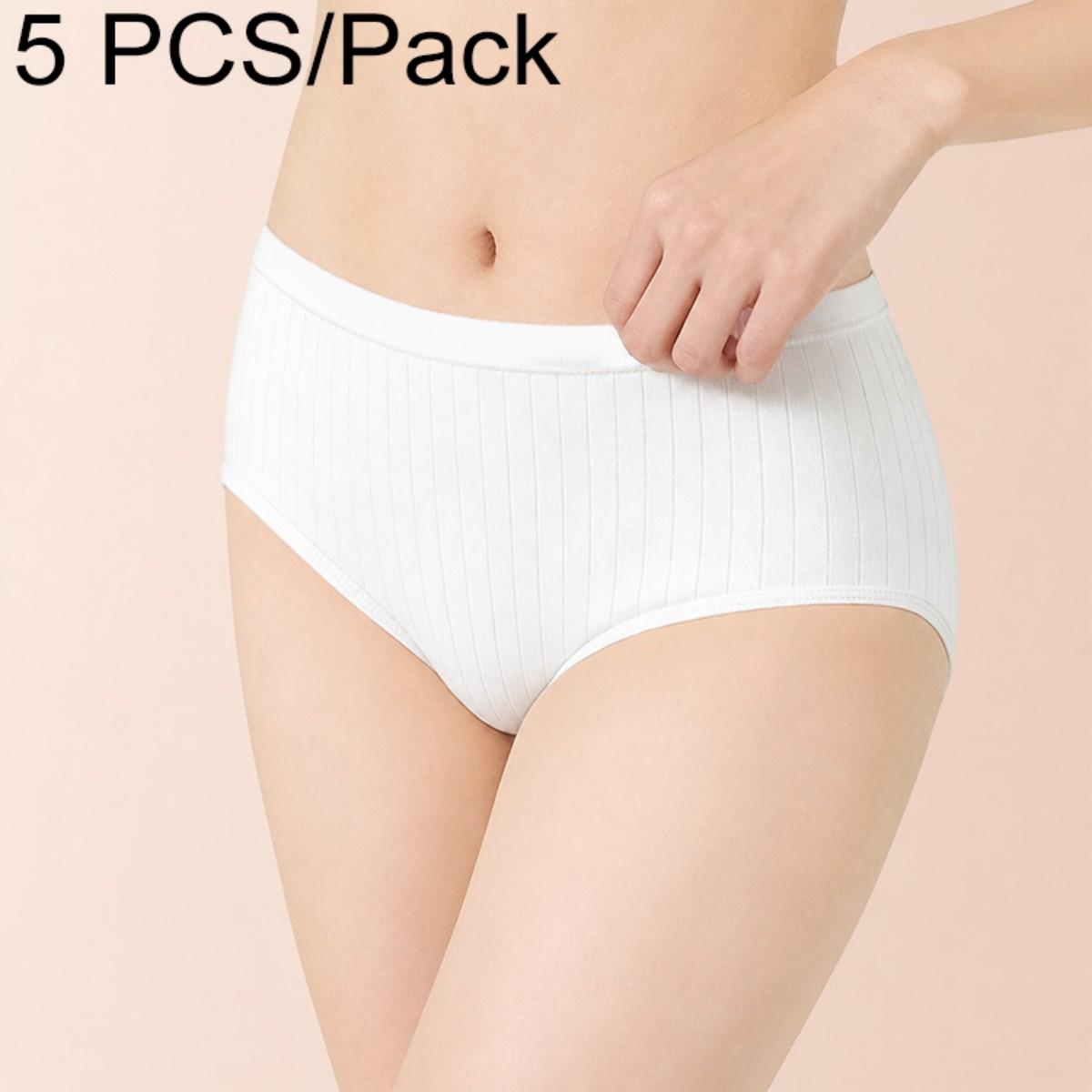 5 PCS/Pack Women Disposable Underwears Sterilized Cotton Crotch Briefs, Size:XXXL(Thickened Crotch) - Shopkiz.com