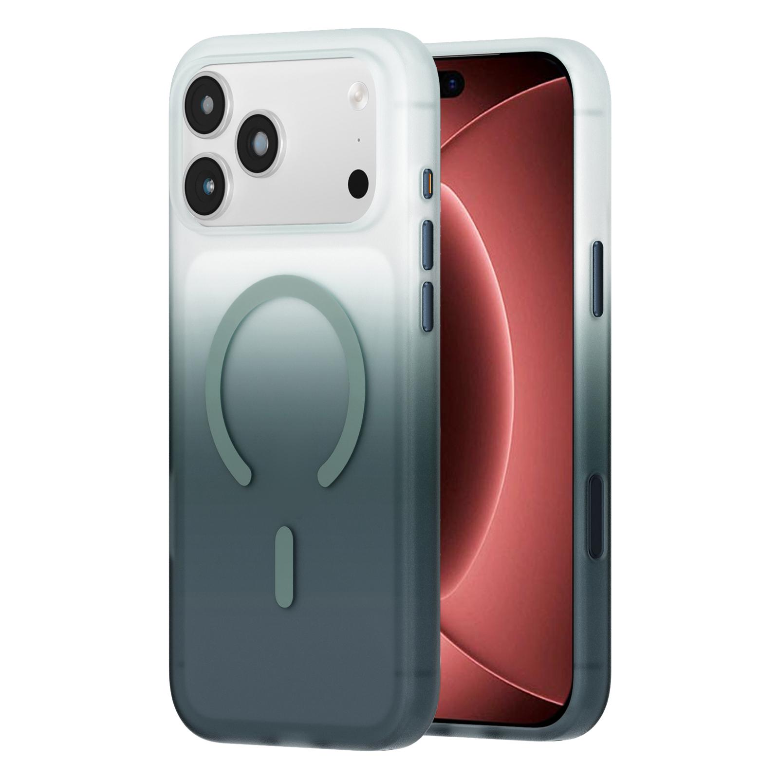 For iPhone 18 Pro Max Twilight Gradient Magnetic Phone Case(Winter Forest) - Shopkiz.com