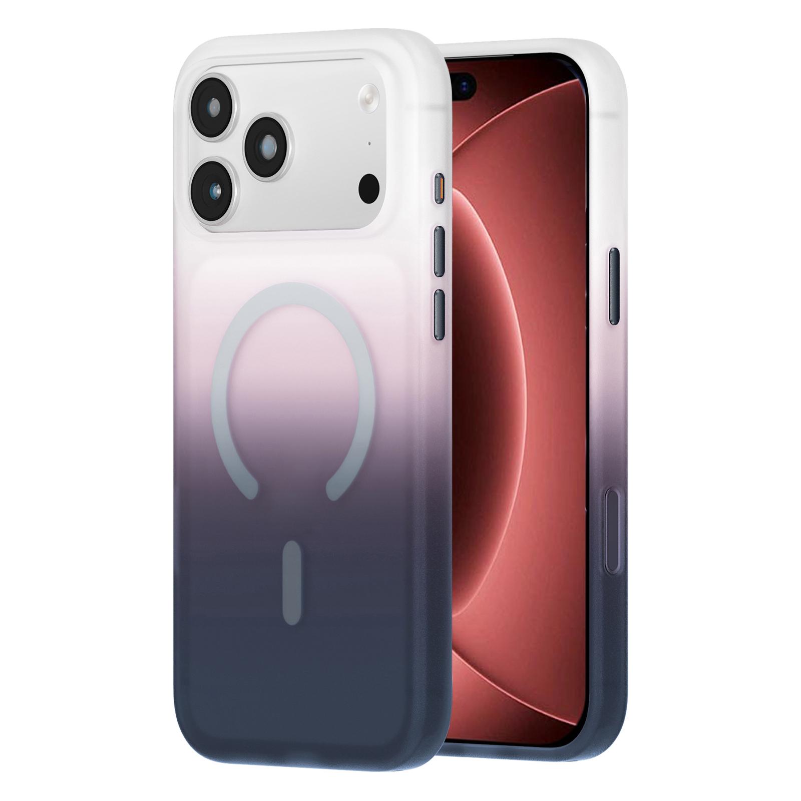 For iPhone 18 Pro Max Twilight Gradient Magnetic Phone Case(Snowy Scenery) - Shopkiz.com