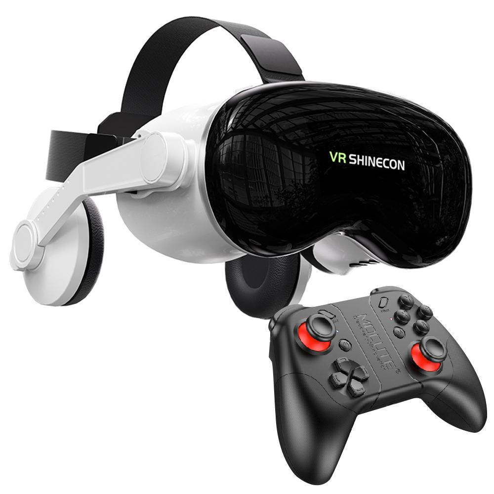 VR SHINECON G18EB Bluetooth Earphone Edition 3D Virtual VR Glasses for 4.7-7.0 inch Phone, Model:G18EB+053 - Shopkiz.com