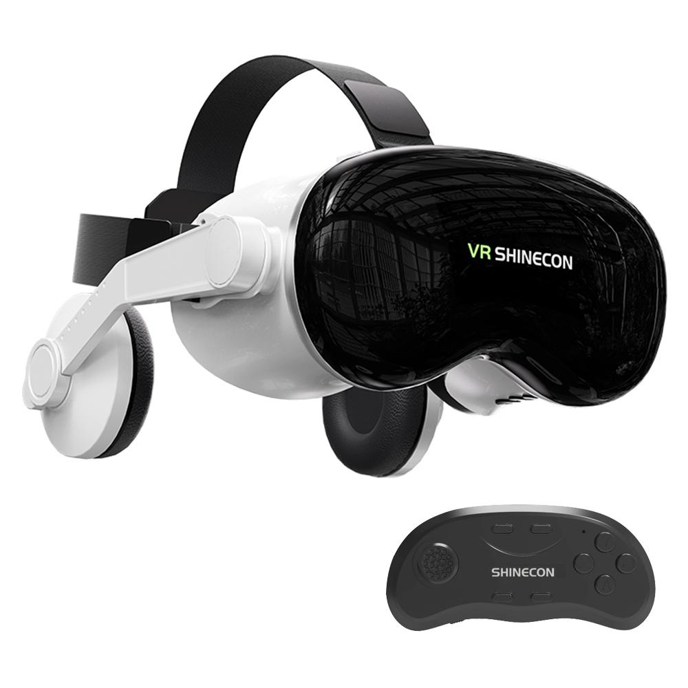 VR SHINECON G18EB Bluetooth Earphone Edition 3D Virtual VR Glasses for 4.7-7.0 inch Phone, Model:G18EB+B01 - Shopkiz.com