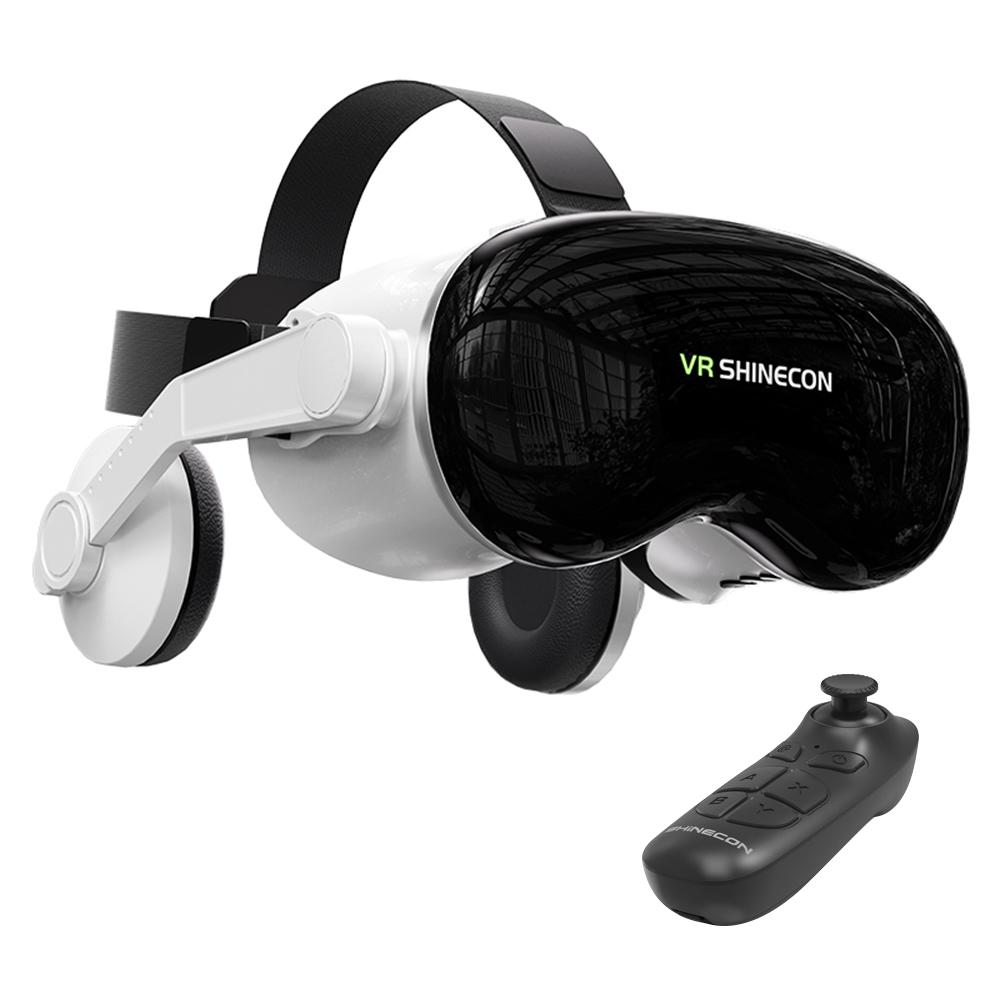 VR SHINECON G18EB Bluetooth Earphone Edition 3D Virtual VR Glasses for 4.7-7.0 inch Phone, Model:G18EB+B03 - Shopkiz.com
