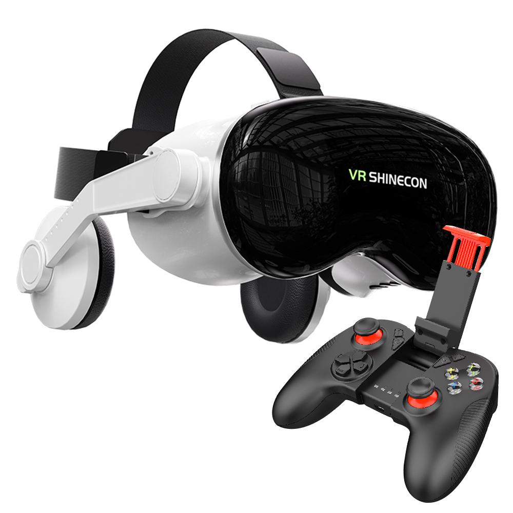 VR SHINECON G18EB Bluetooth Earphone Edition 3D Virtual VR Glasses for 4.7-7.0 inch Phone, Model:G18EB+S01 - Shopkiz.com