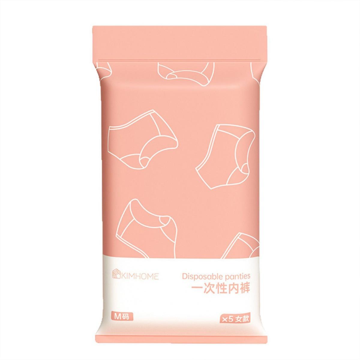 5 PCS/Pack Disposable Underwears Portable Sterilized Individually Wrapped Briefs, Size:XXL(White Briefs for Women) - Shopkiz.com