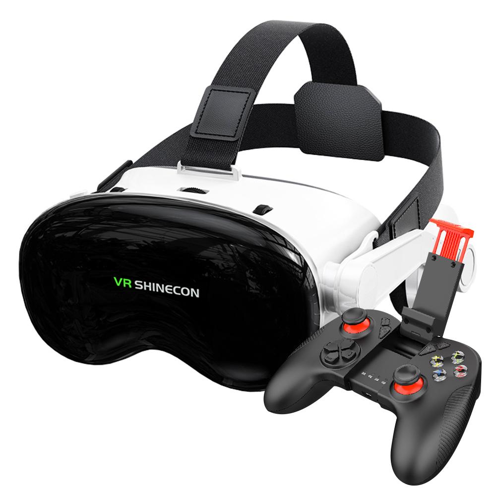 VR SHINECON G18E Earphone Edition 3D Virtual VR Glasses for 4.7-7.0 inch Phone, Model:G18E+S01 - Shopkiz.com