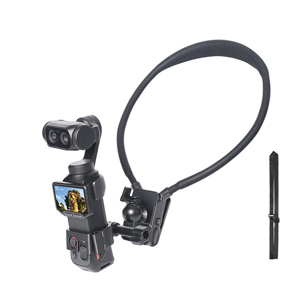 For Insta360 Luna Ultra Quick Release Magnetic Neck Mount, Type:Neck Mount + Fixed Strap - Shopkiz.com