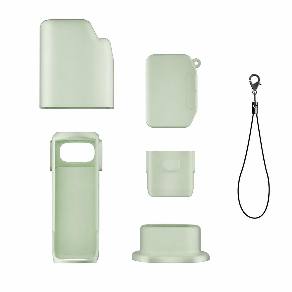 For Insta360 Luna Ultra 6-in-1 Silicone Protective Cover Kit with Anti-Loss Strap, Full-Body Camera Cover(Fluorescent Green) - Shopkiz.com