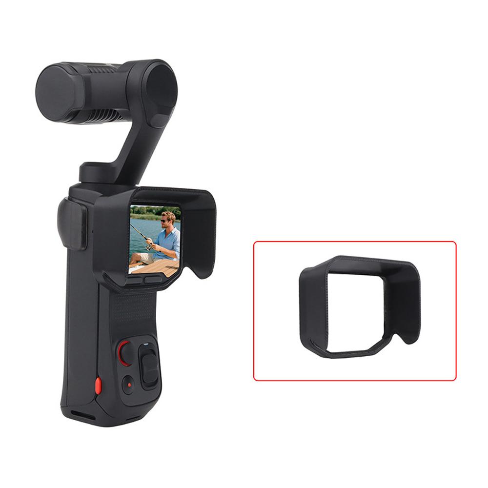 For Insta360 Luna Ultra Screen Sun Hood Anti-Glare Screen Shield Protective Cover(Black) - Shopkiz.com