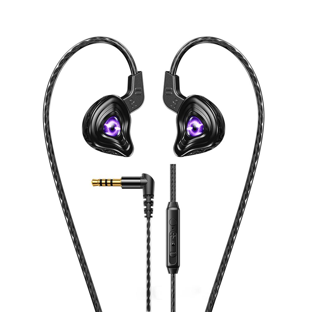 WK YC09 Black Hole 1.2m Wired Earphones for Music & Calls, Plug:3.5mm(Black) - Shopkiz.com
