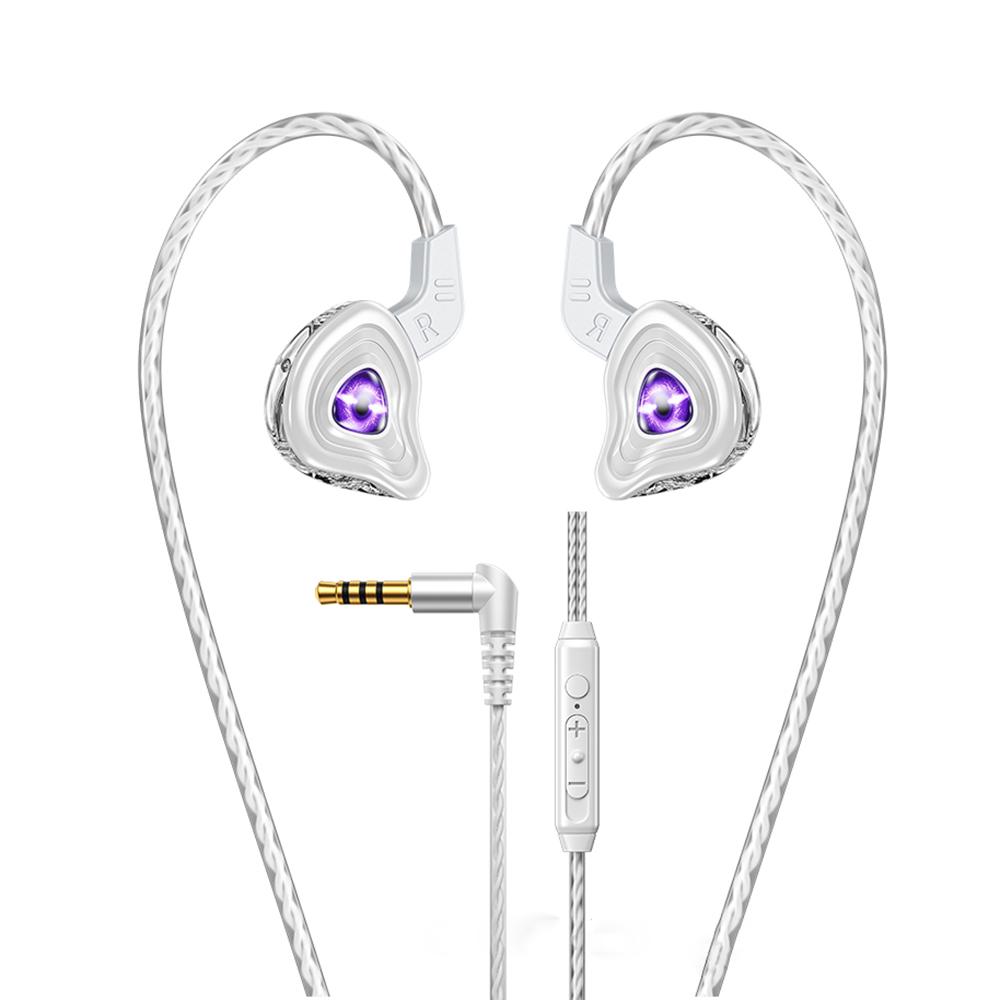 WK YC09 Black Hole 1.2m Wired Earphones for Music & Calls, Plug:3.5mm(White) - Shopkiz.com