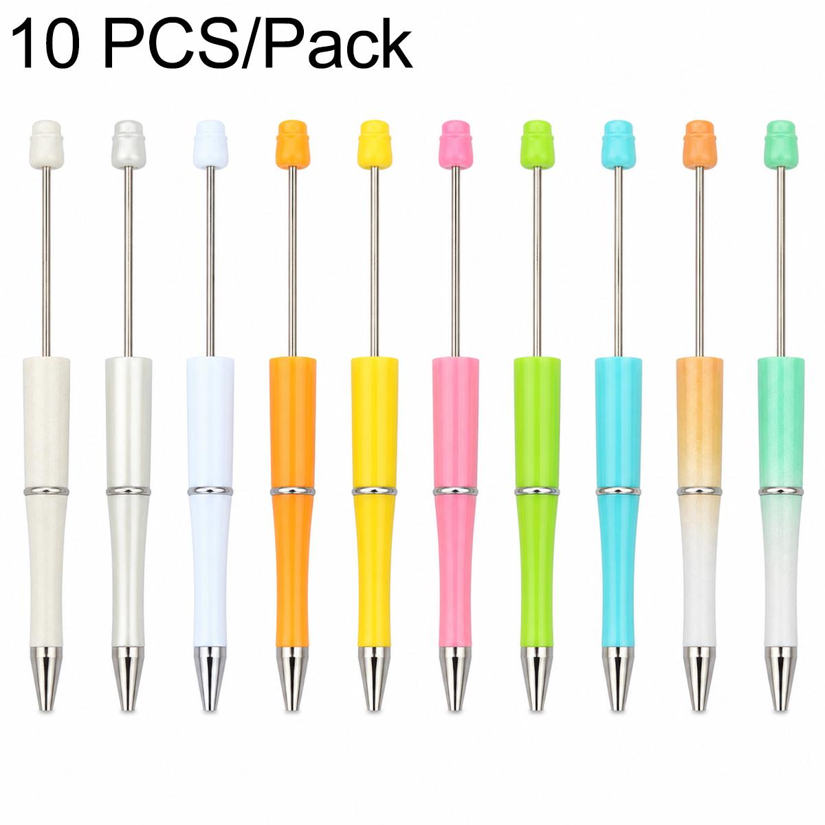 10 PCS/Set Creative DIY UV Electroplating Beaded Design Pen Bullet-tip Pen(C-Style Mixed Colors) - Shopkiz.com
