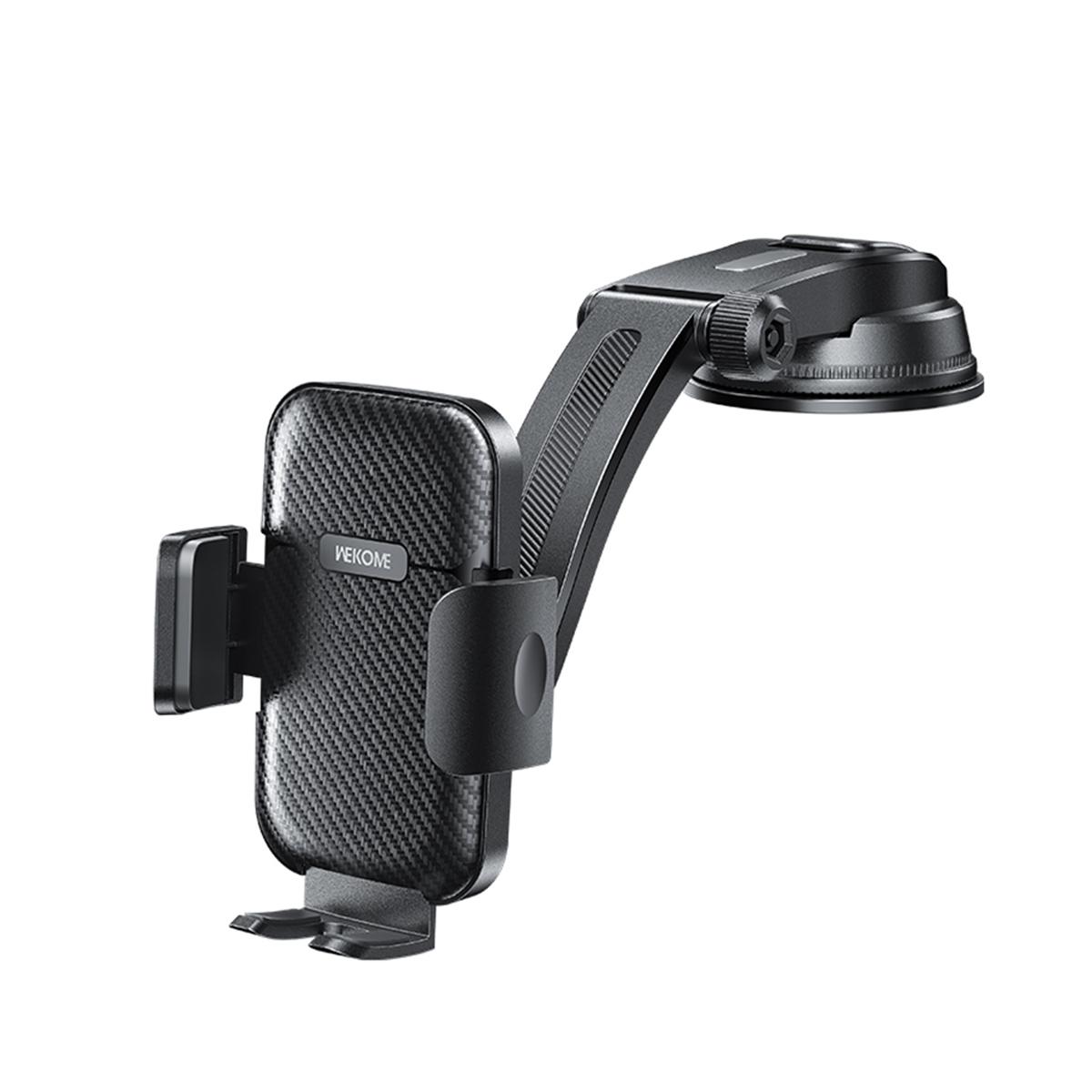 WK WP-S68 K-Captain Yaoyn Suction-Cup Foldable Arm Mechanical Car Holder(Black) - Shopkiz.com