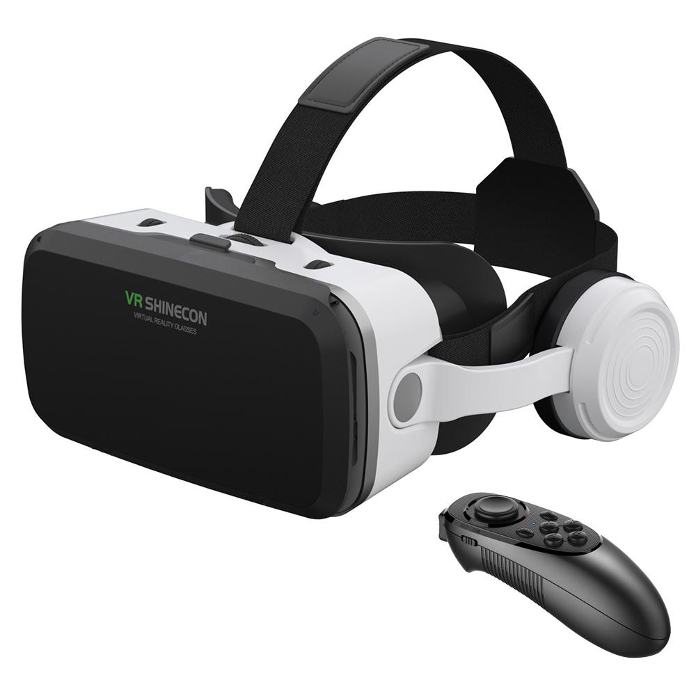 VR SHINECON G04EB Earphone Edition VR Glasses for 5-7.2 inch Phone, Model:G04EB+052 - Shopkiz.com