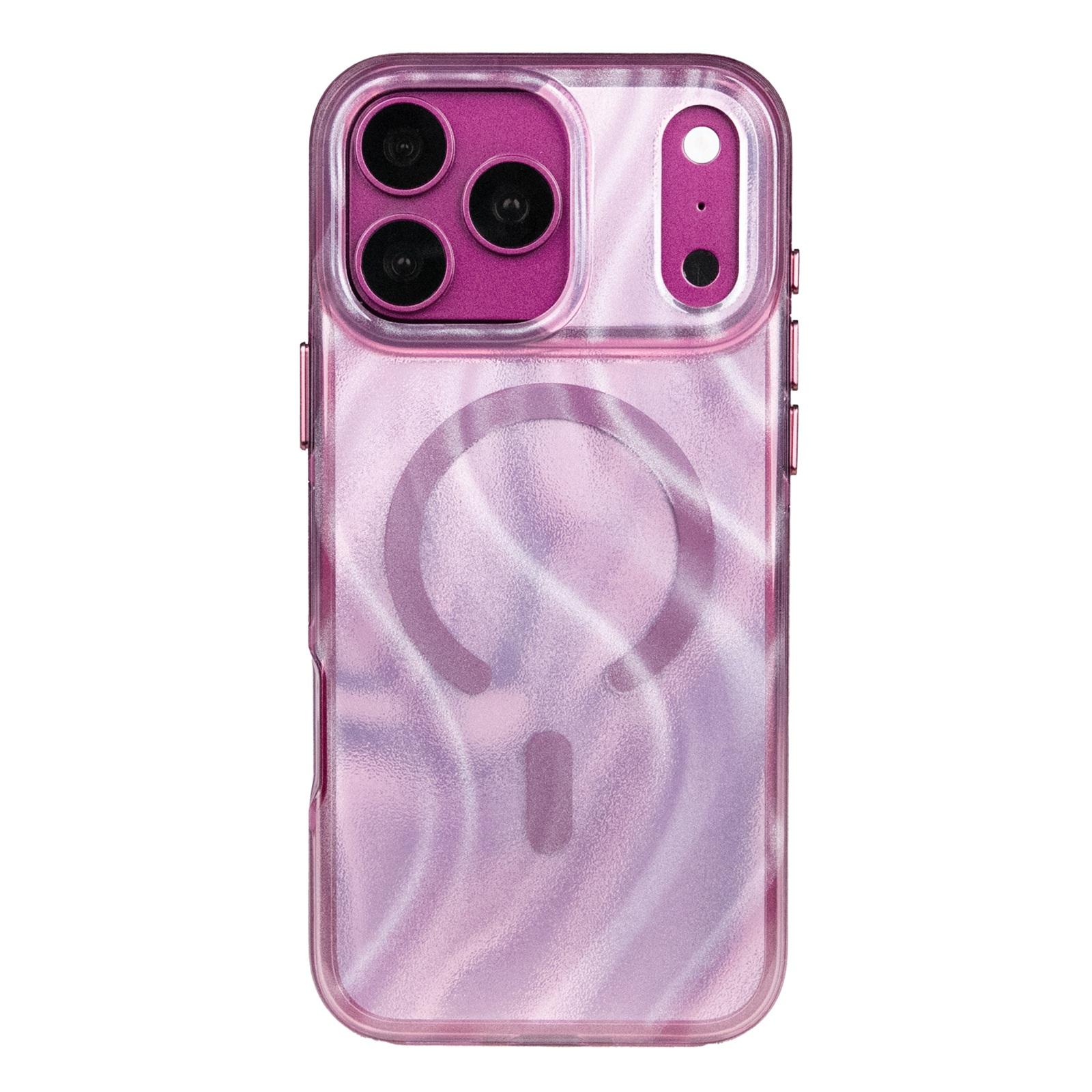 For iPhone 18 Pro Max Mutural Glow Desert Series Magnetic PC TPU Hybrid Phone Case(Flow Purple) - Shopkiz.com