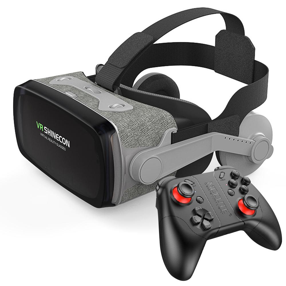 VR SHINECON G07E Earphone Edition VR Glasses for 4.7-6.1 inch Phone, Model:G07E+053 - Shopkiz.com