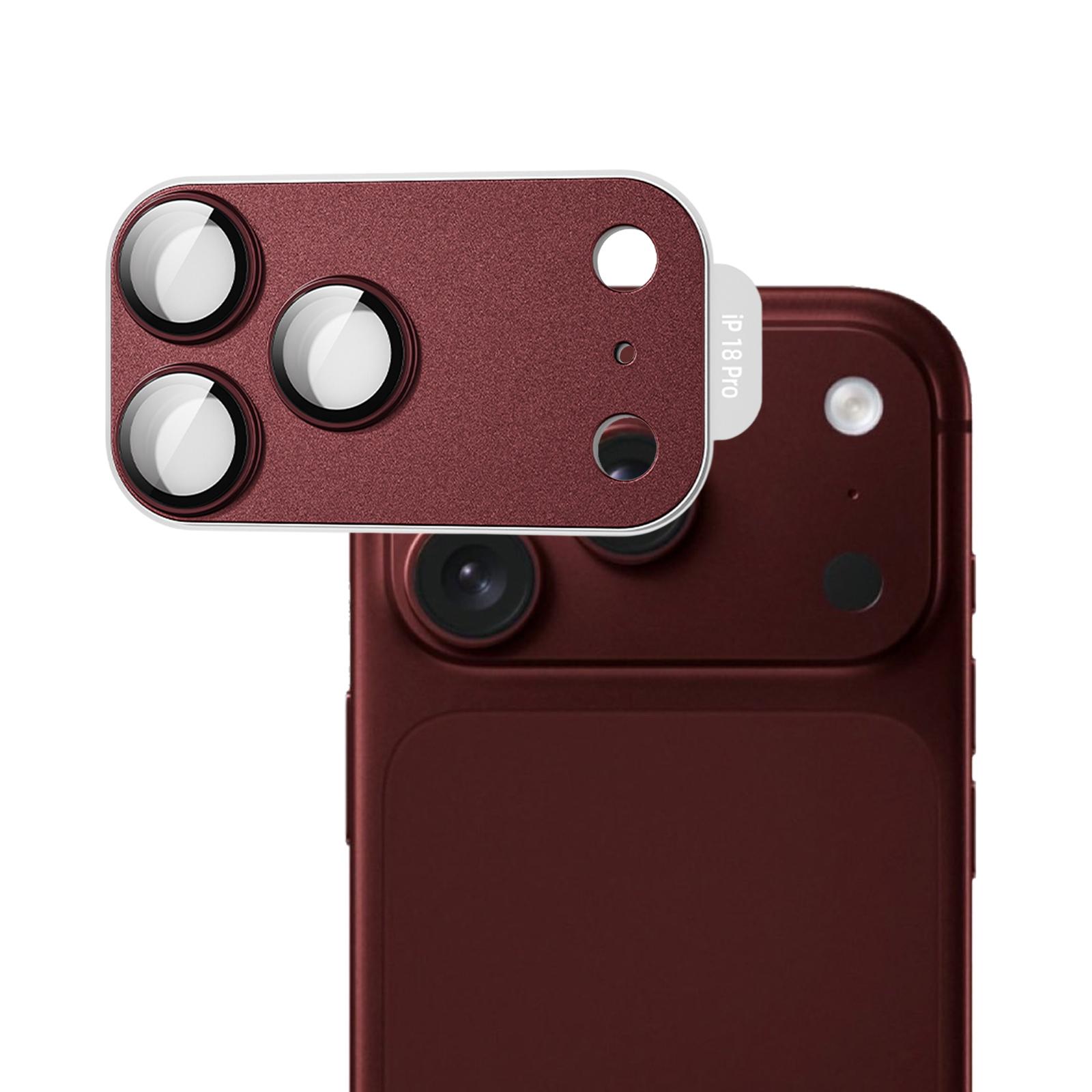 For iPhone 18 Pro WK WTPC-016 KINKONG Armor King Series Integrated Metal Camera Lens Protector(Red) - Shopkiz.com