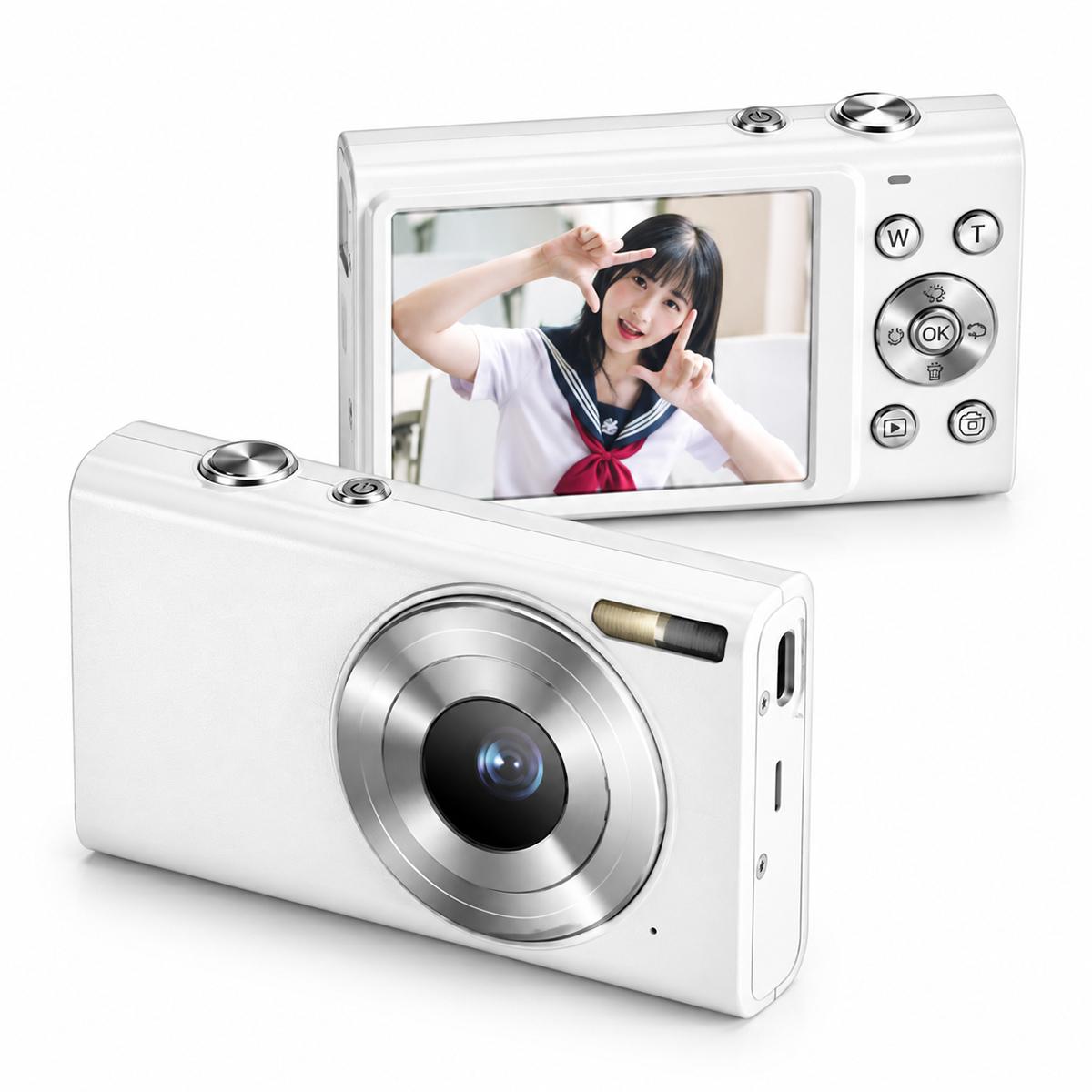 64MP Interpolated Pixels AF Autofocus 4K Digital Camera, Model:White - Shopkiz.com