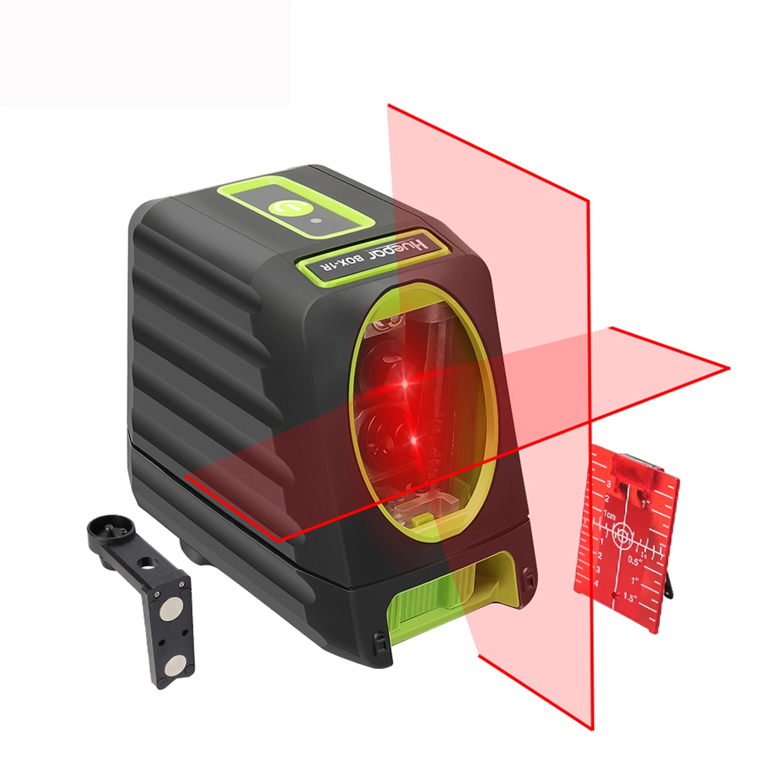 BOX-1R 1V1H 40mW & 10mW 2 Line Red Beam Laser Level Covering Walls and Floors (Red) - Shopkiz.com