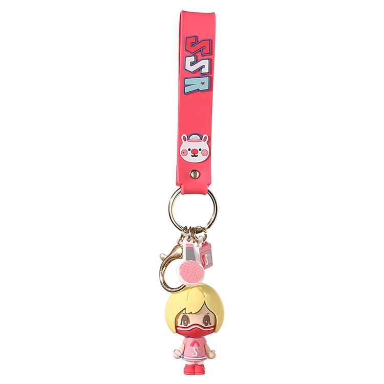JOYROOM FS-Y01 ADOONGA Sing Sing Rabbit Style Keychain Decoration (Watermelon Red) - Shopkiz.com