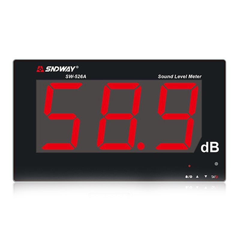 SNDWAY SW526A Wall-mounted DB Sound Level Meter Noise Tester with Large Screen 18-inch Display - Shopkiz.com
