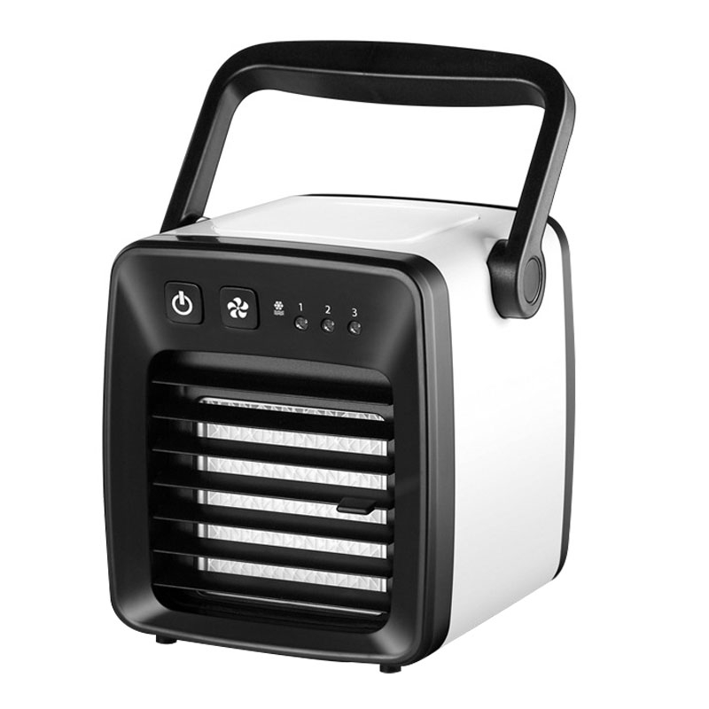 Dorm Student Mini Cooling Fan USB Charging Air Conditioning Fan (Black) - Shopkiz.com