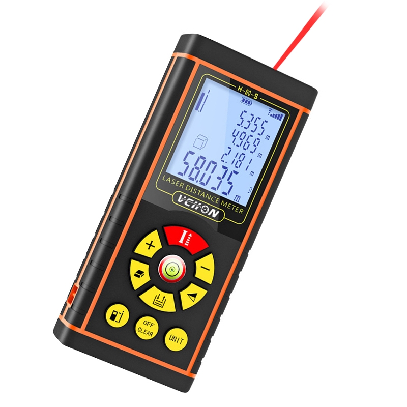 VCHON 80m Handheld Rechargeable Voice Laser Rangefinder High Precision Infrared Room Measuring Instrument Electronic Laser Ruler - Shopkiz.com