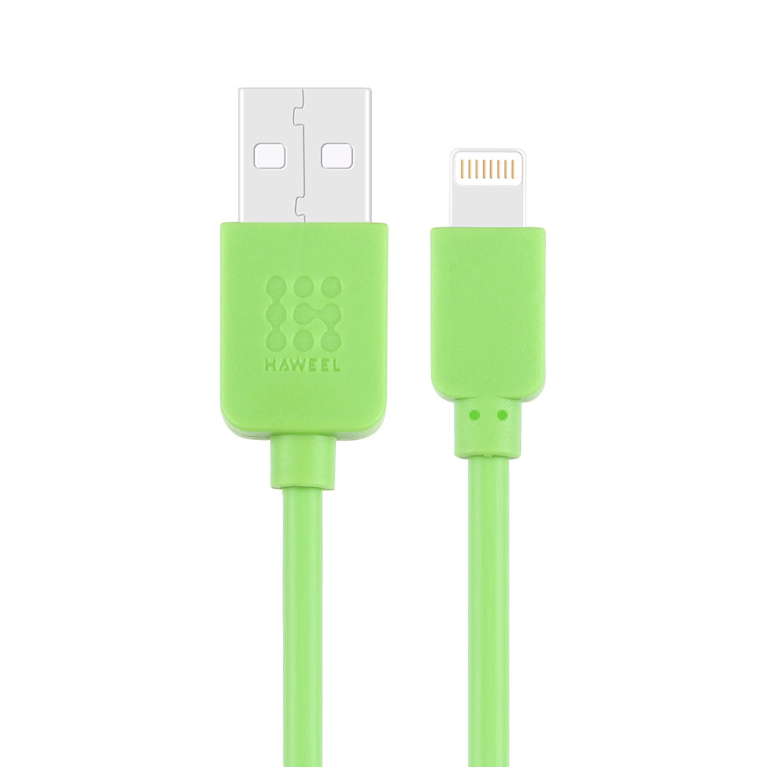 HAWEEL 1m High Speed 35 Cores 8 Pin to USB Sync Charging Cable for iPhone, iPad(Green) - Shopkiz.com