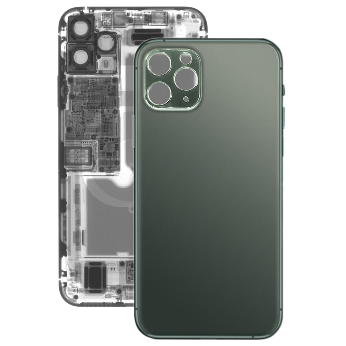 Back Battery Cover Glass Panel for iPhone 11 Pro(Green) - Shopkiz.com
