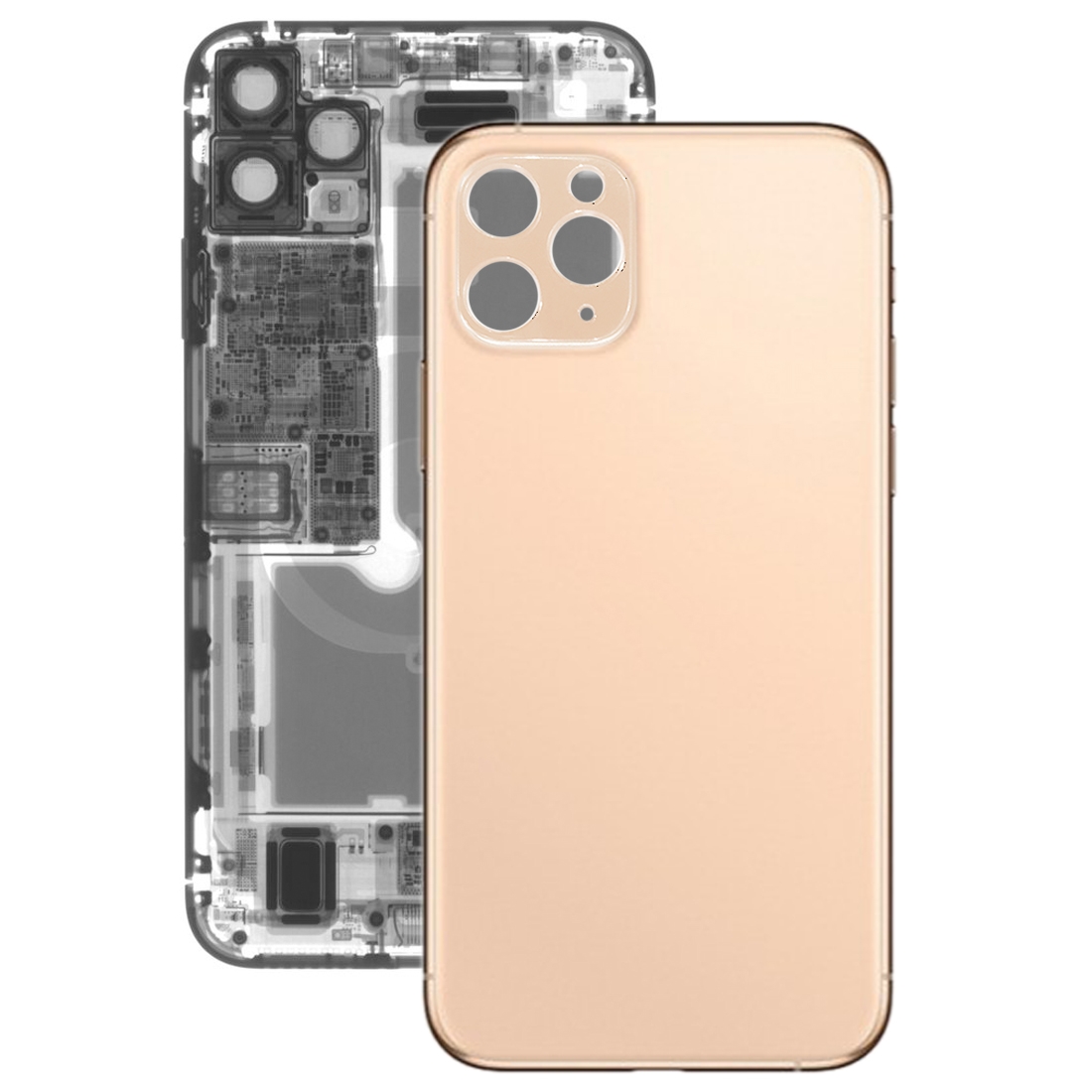 Back Battery Cover Glass Panel for iPhone 11 Pro(Gold) - Shopkiz.com
