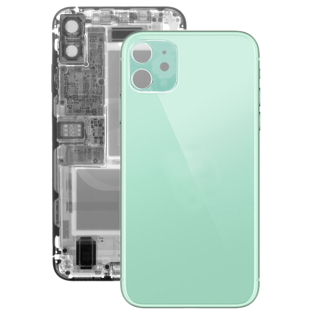 Glass Battery Back Cover for iPhone 11(Green) - Shopkiz.com
