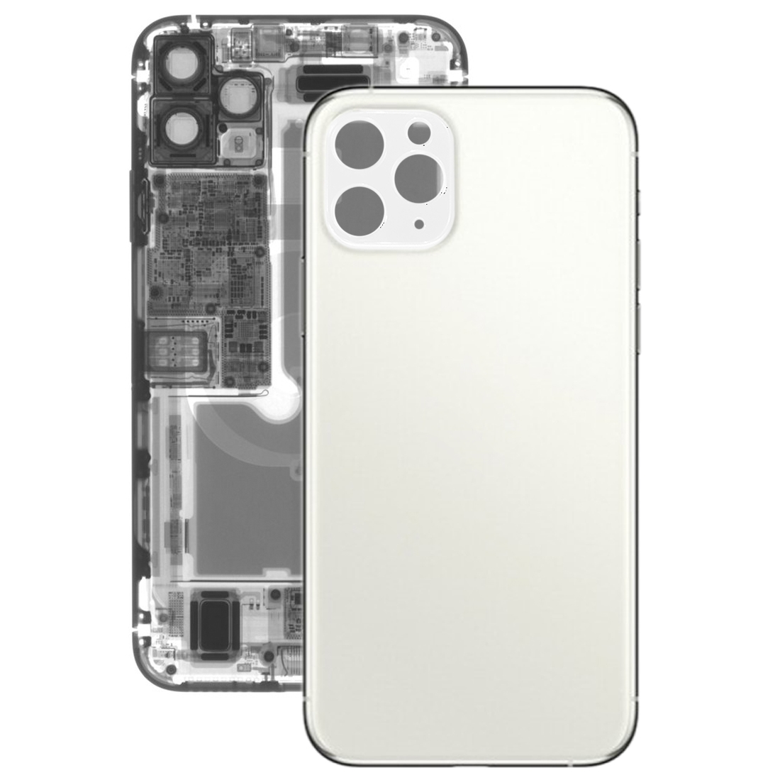 Glass Battery Back Cover for iPhone 11 Pro Max(White) - Shopkiz.com