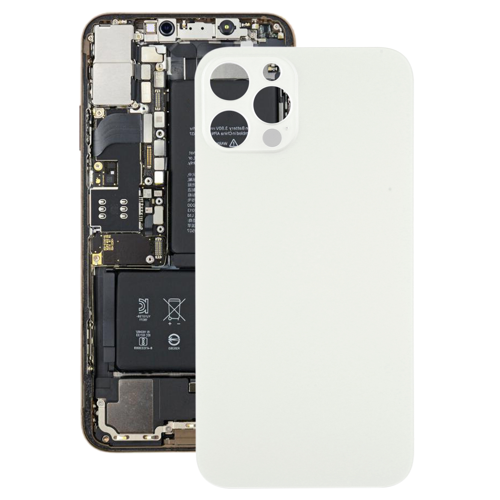 Battery Back Cover for iPhone 12 Pro(White) - Shopkiz.com