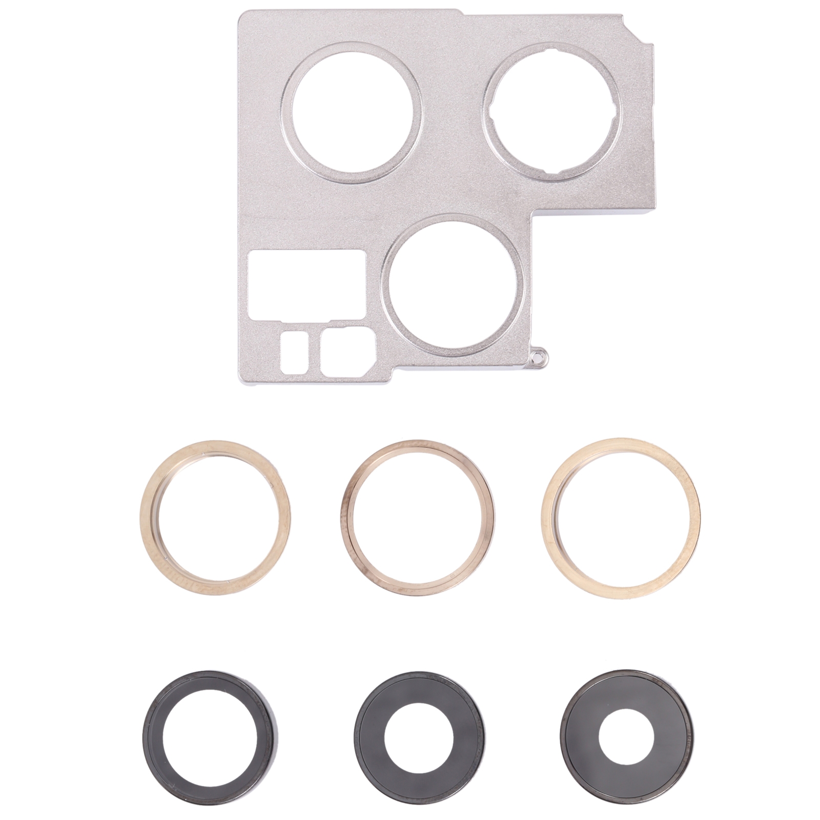 Camera Lens Cover With Retaining Bracket for iPhone 13 Pro Max(Gold) - Shopkiz.com