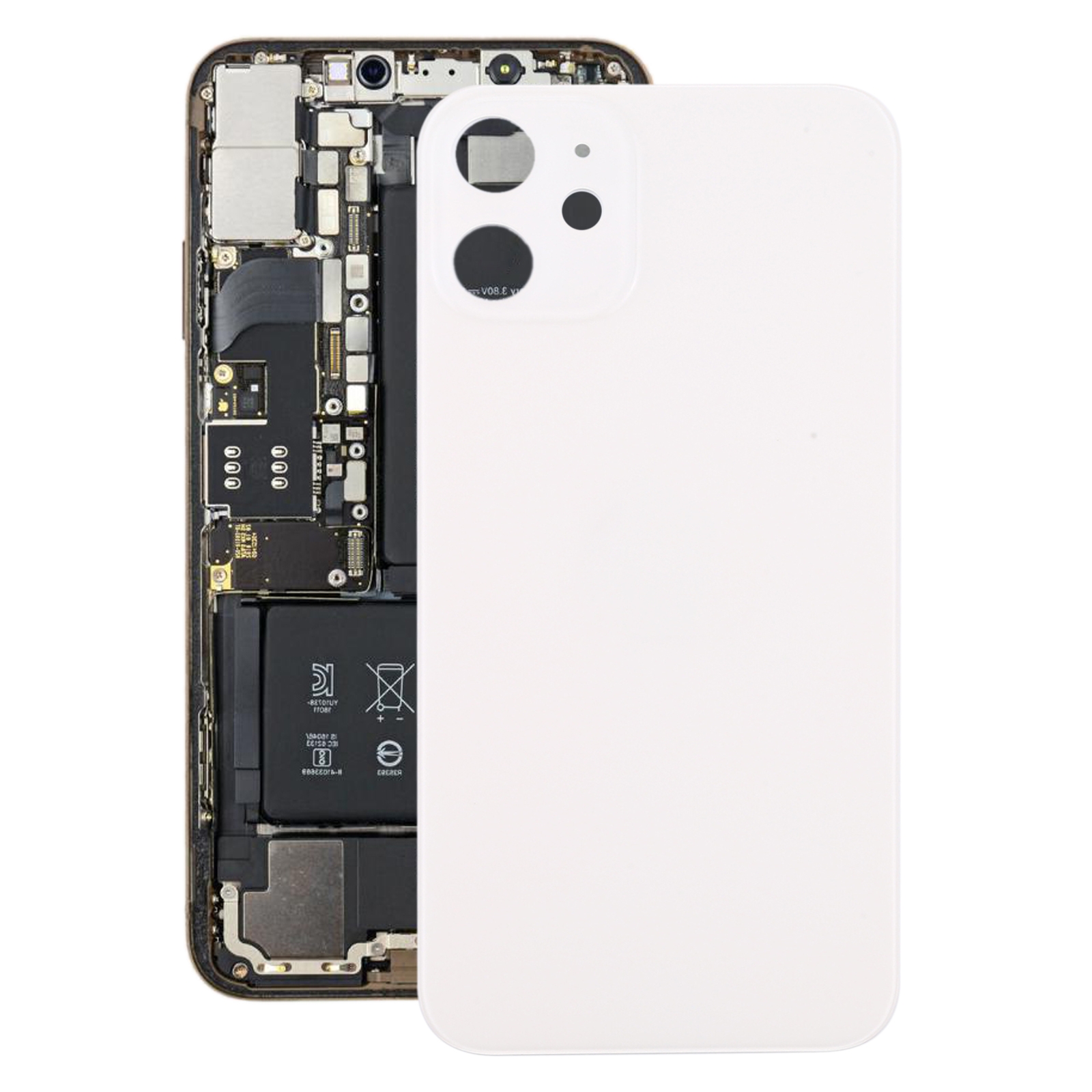 Battery Back Cover for iPhone 12 Mini(White) - Shopkiz.com