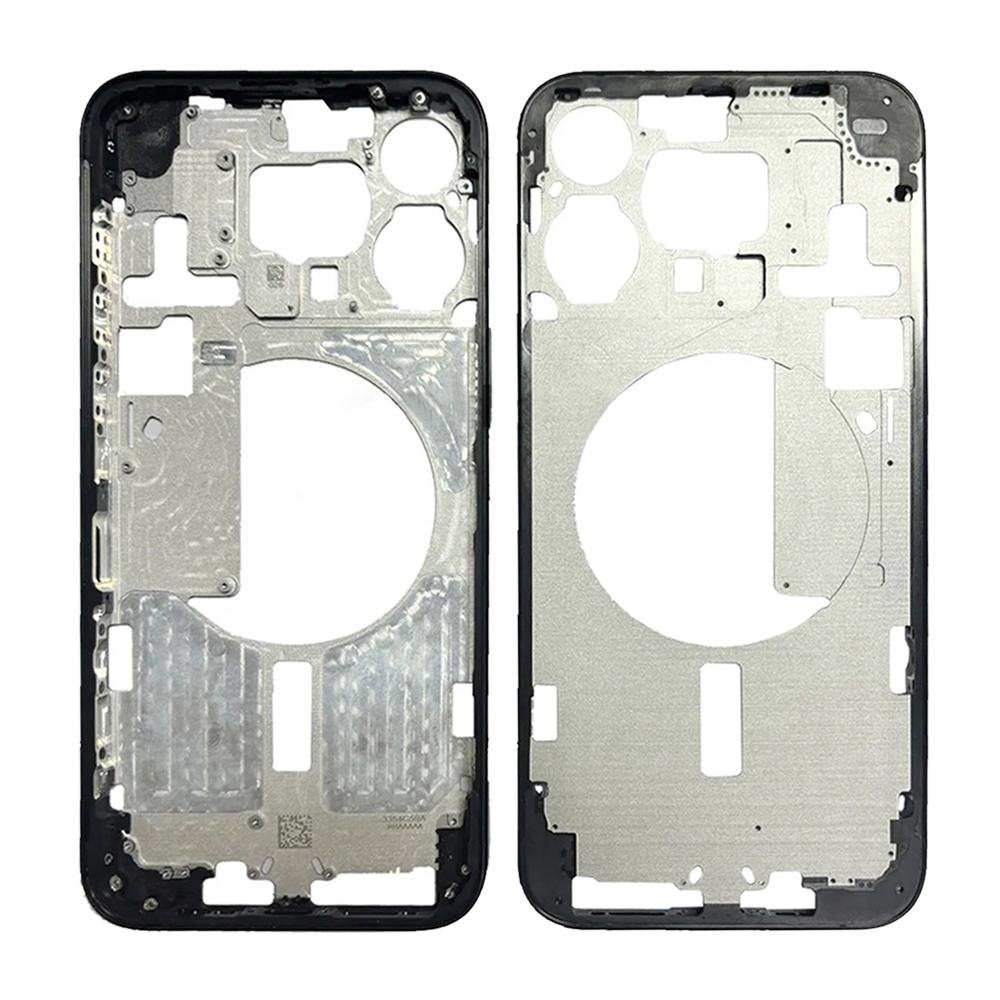 For iPhone 15 Pro Max Middle Frame Bezel Plate, Version:US Version (Black) - Shopkiz.com