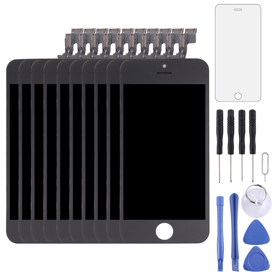 10 PCS TFT LCD Screen for iPhone 5S (Black) - Shopkiz.com