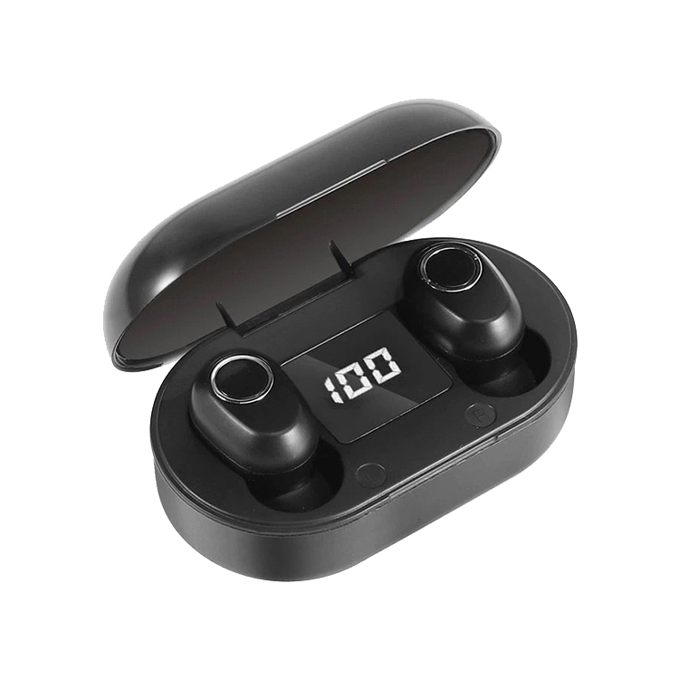 DT-13 Wireless Two Ear Bluetooth Headset Supports Touch & Smart Magnetic Charging(Black) - Shopkiz.com
