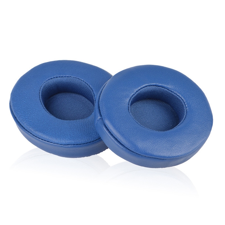 1 Pair Leather Headphone Protective Case for Beats Solo2.0 / Solo3.0, Wired Version (Blue) - Shopkiz.com