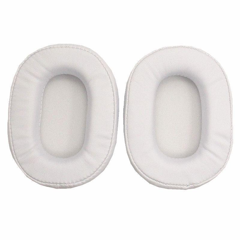1 Pair Soft Sponge Earmuff Headphone Jacket for Audio-technica ATH-MSR7 / M50X / M20 / M40 / M40X(White) - Shopkiz.com