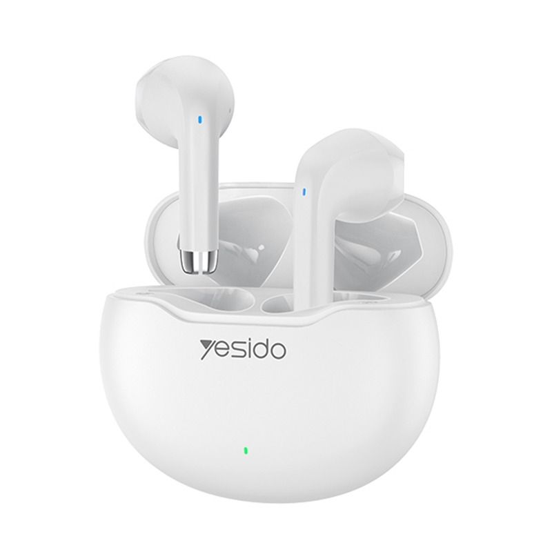 Yesido TWS21 Bluetooth 5.3 TWS Wireless Bluetooth Earphone (White) - Shopkiz.com