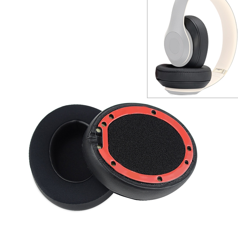 2 PCS For Beats Studio 2.0 / 3.0 Headphone Protective Cover Ice Gel Earmuffs(Black) - Shopkiz.com