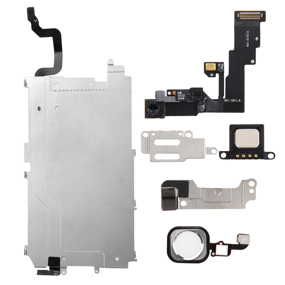 6 in 1 for iPhone 6 LCD Repair Accessories Part Set(White) - Shopkiz.com
