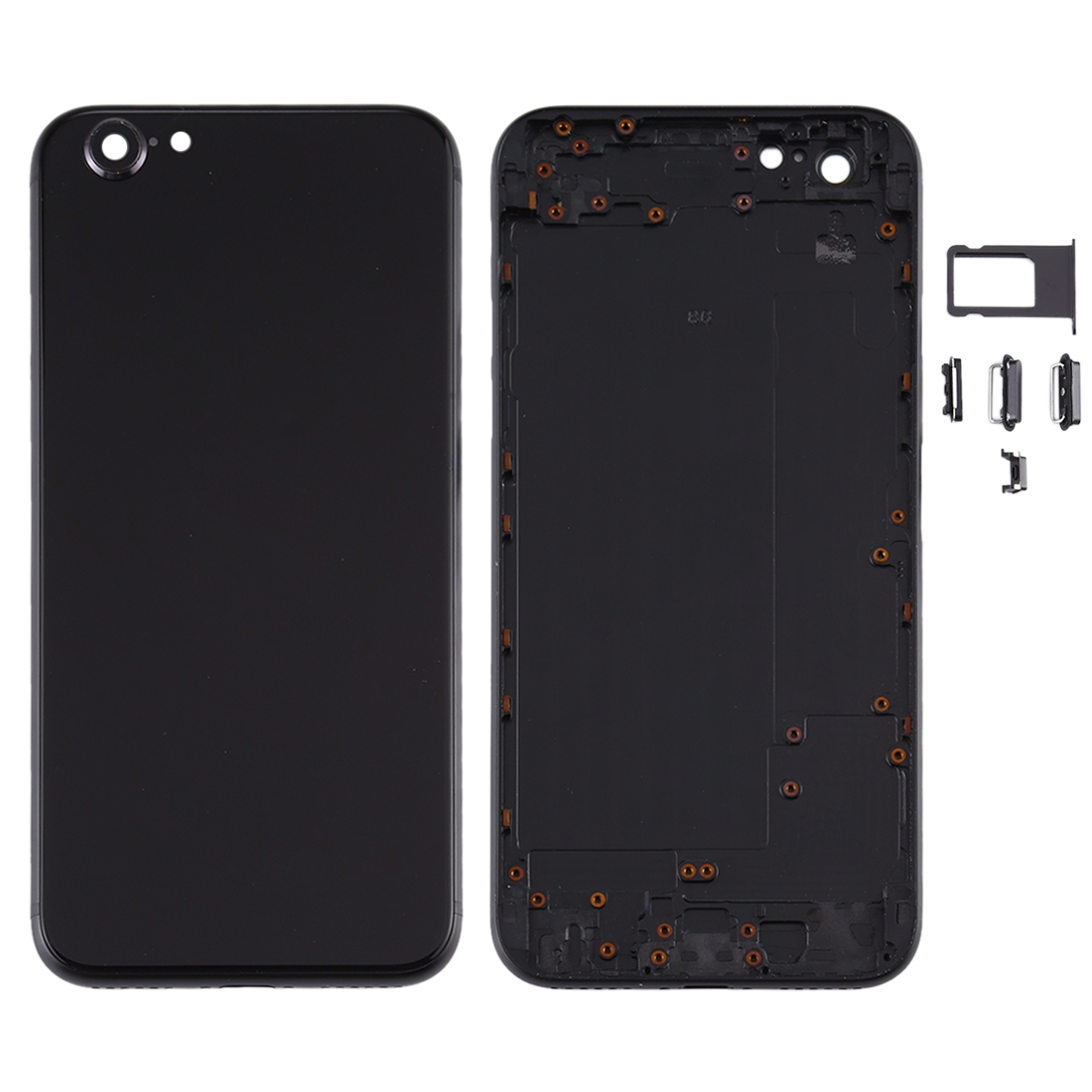 Back Housing Cover with Appearance Imitation of iPSE 2020 for iPhone 6(Black) - Shopkiz.com